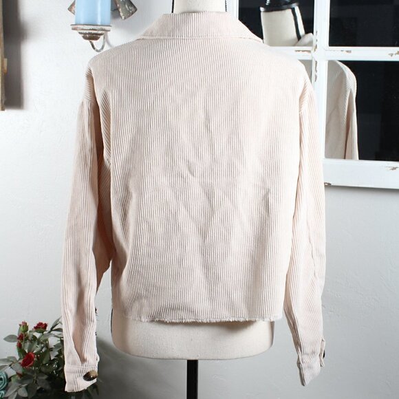 Shein Crop Jacket - Lightweight - Raw Hem - Small - Picture 2 of 5